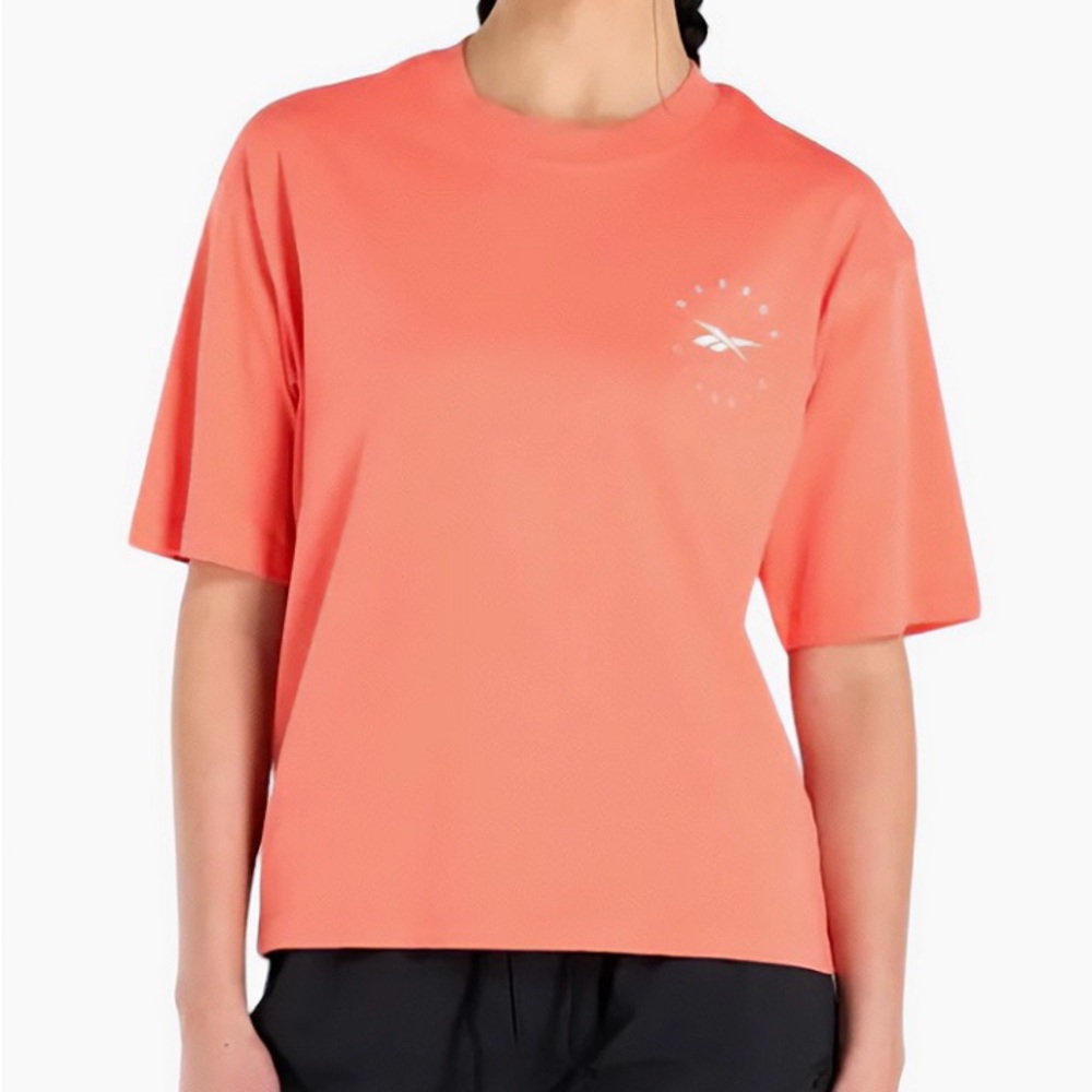 Reebok Women’s Q3 IDE Tee Plus Size 2XL T-Shirt Supercharged Coral
